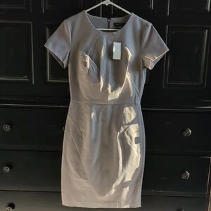Banana Republic Light Gray Mini Dress